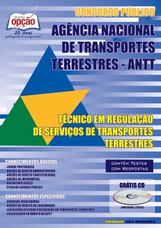 Agência Nacional de Transportes Terrestres (ANTT)-TÉCNICO EM REGULAÇÃO DE SERVIÇOS DE TRANSPORTES TERRESTRES-TÉCNICO ADMINISTRATIVO (VOLUME II)-TÉCNICO ADMINISTRATIVO (VOLUME I)-TÉCNICO ADMINISTRATIVO (JOGO COMPLETO)-ESPECIALISTA EM REGULAÇÃO DE SERVIÇOS DE TRANSPORTES TERRESTRES-ANALISTA ADMINISTRATIVO